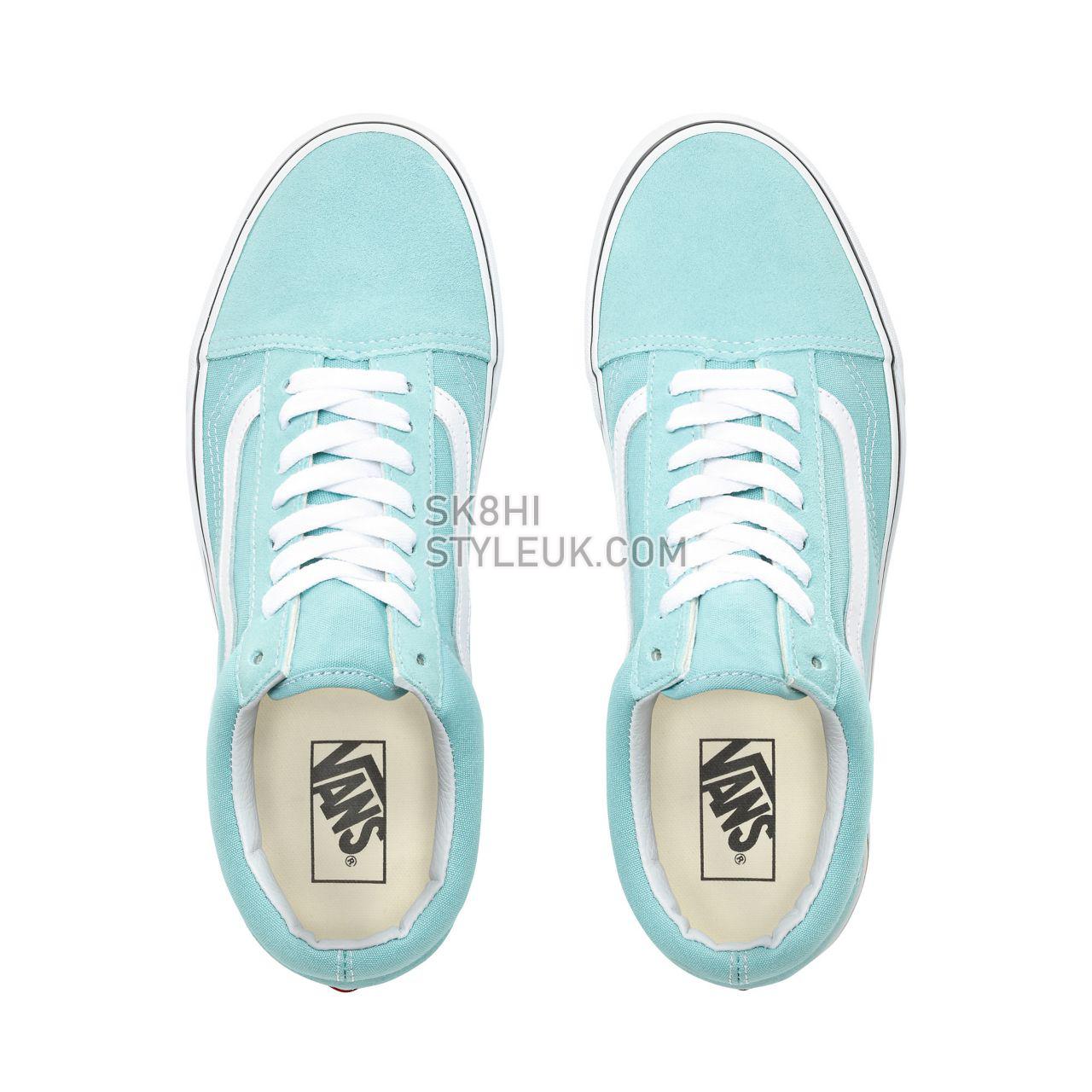 Vans Old Skool Classic Mens Womens - Aqua Haze/True White VN0A38G1VKQ Shoes