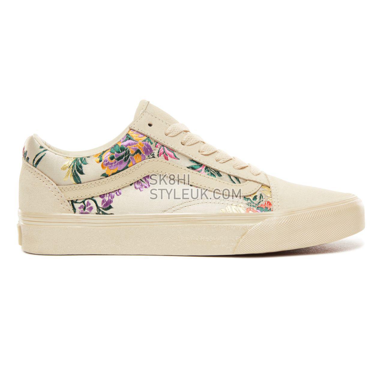 Vans Festival Satin Old Skool Classic Womens - (Festival Satin) Gold/Black VN0A38G1UND Shoes