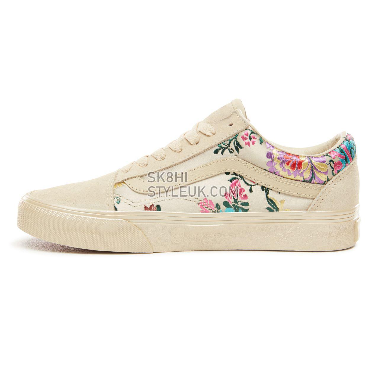 Vans Festival Satin Old Skool Classic Womens - (Festival Satin) Gold/Black VN0A38G1UND Shoes