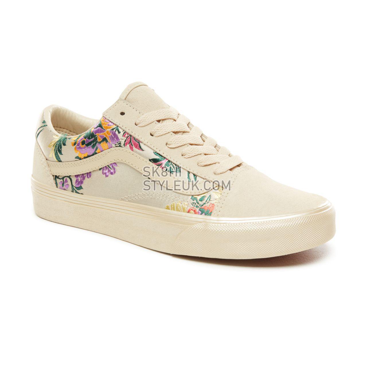 Vans Festival Satin Old Skool Classic Womens - (Festival Satin) Gold/Black VN0A38G1UND Shoes