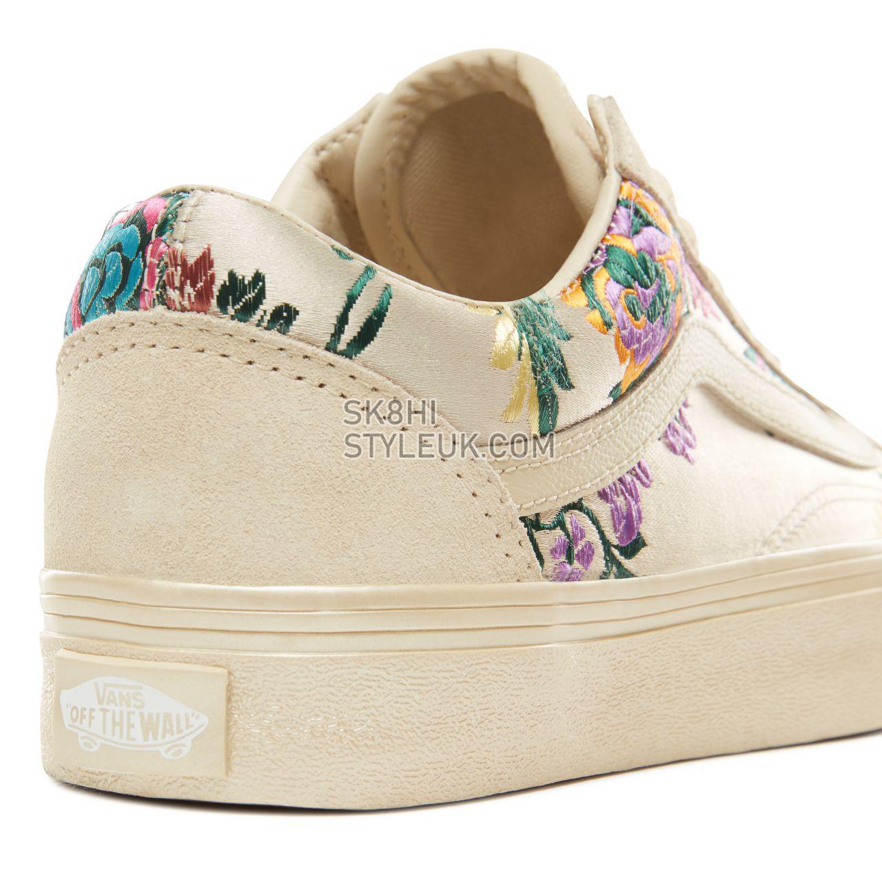 Vans Festival Satin Old Skool Classic Womens - (Festival Satin) Gold/Black VN0A38G1UND Shoes