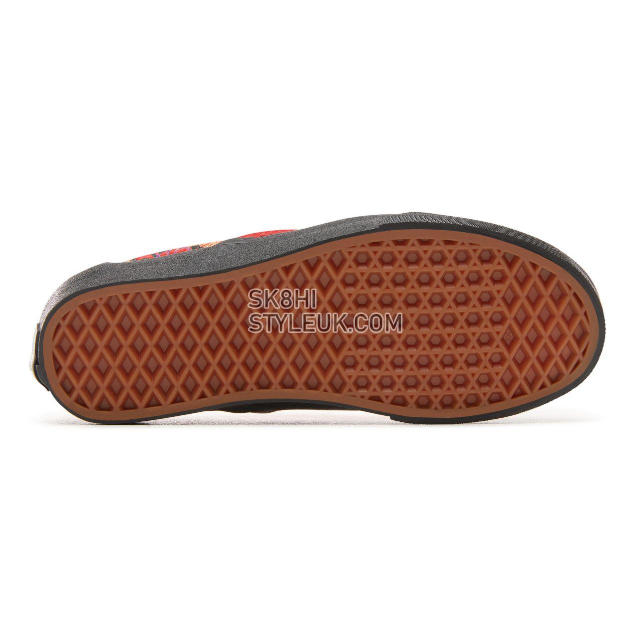 Vans Festival Satin Classic Slip-On Classic Womens - (Festival Satin) Red/Black VN0A38F7ULP Shoes