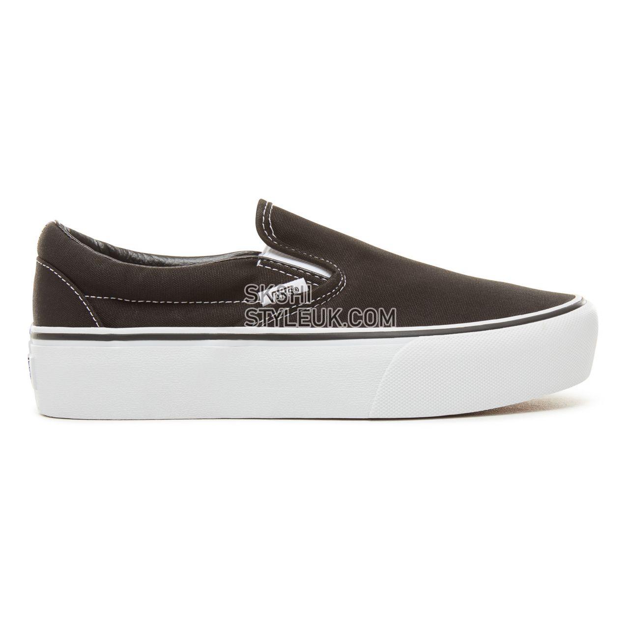 Vans Classic Slip-On Platform Womens - Black VN00018EBLK Shoes