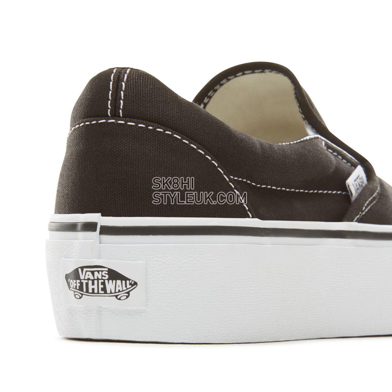 Vans Classic Slip-On Platform Womens - Black VN00018EBLK Shoes