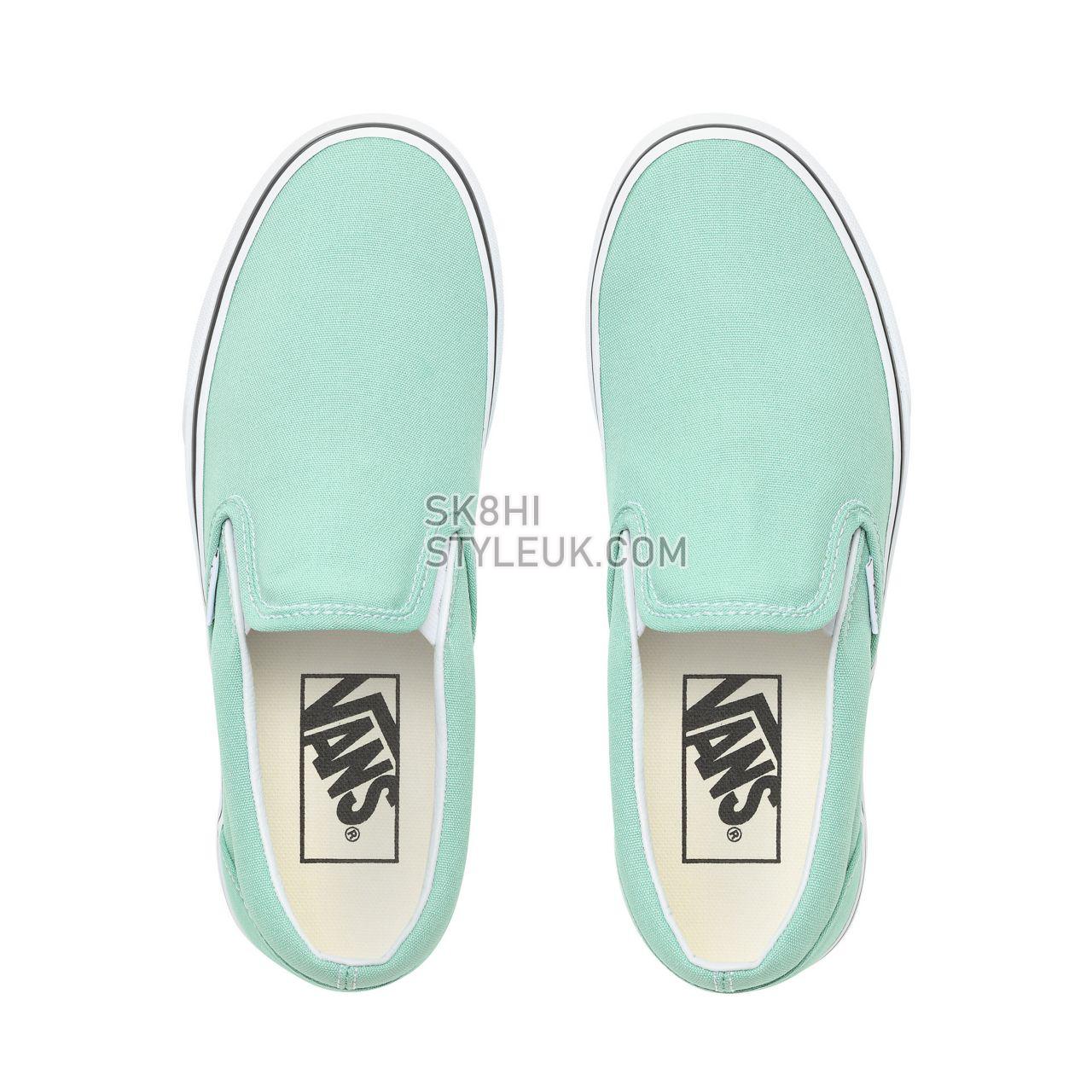 Vans Slip-On Classic Womens - Neptune Green/True White VN0A38F7VMX Shoes