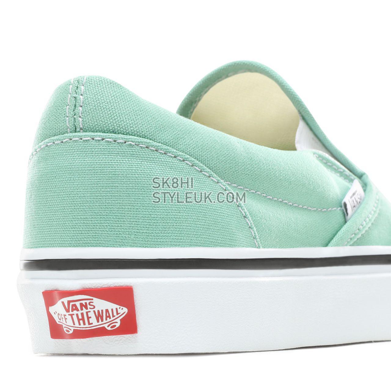 Vans Slip-On Classic Womens - Neptune Green/True White VN0A38F7VMX Shoes