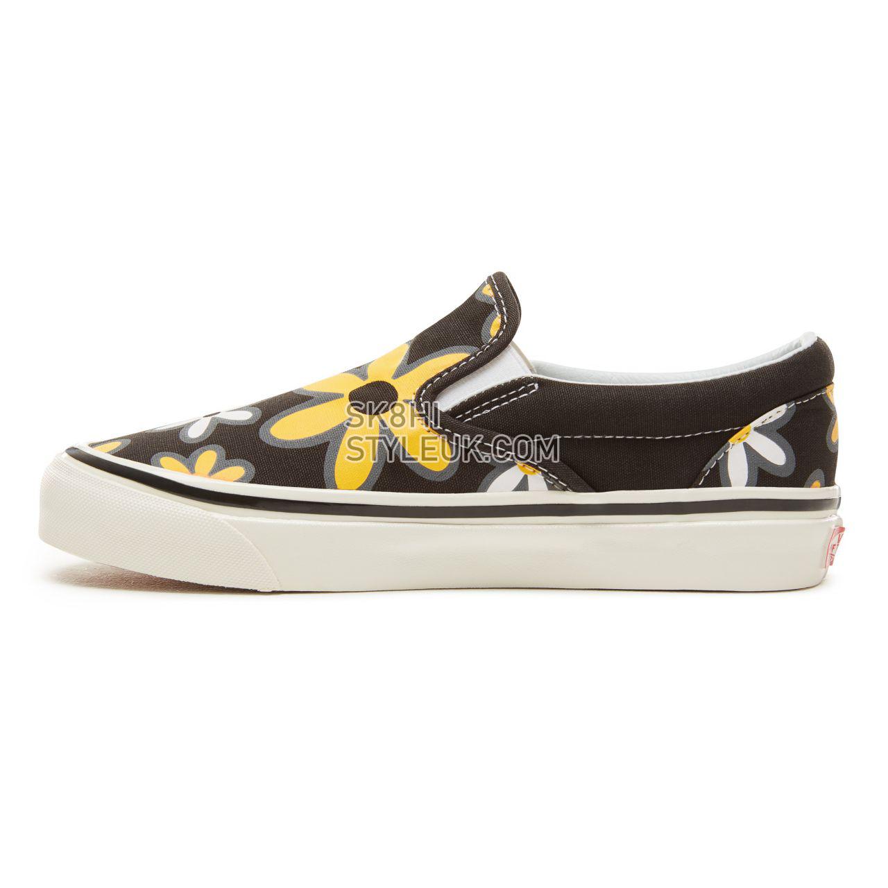 Vans Anaheim Factory Classic Slip-On 98 Classic Womens - (Anaheim Factory) Og Black/Flower Power VA3JEXU7X Shoes