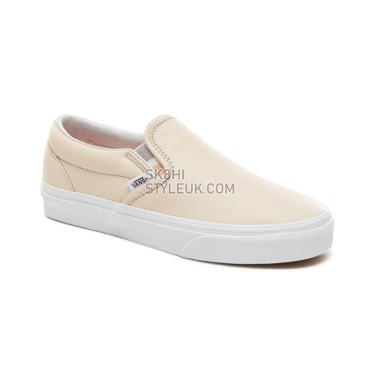 Vans Lurex Gore Classic Slip-On Classic Womens - (Lurex Gore) Sand Dollar VA38F7U7I Shoes