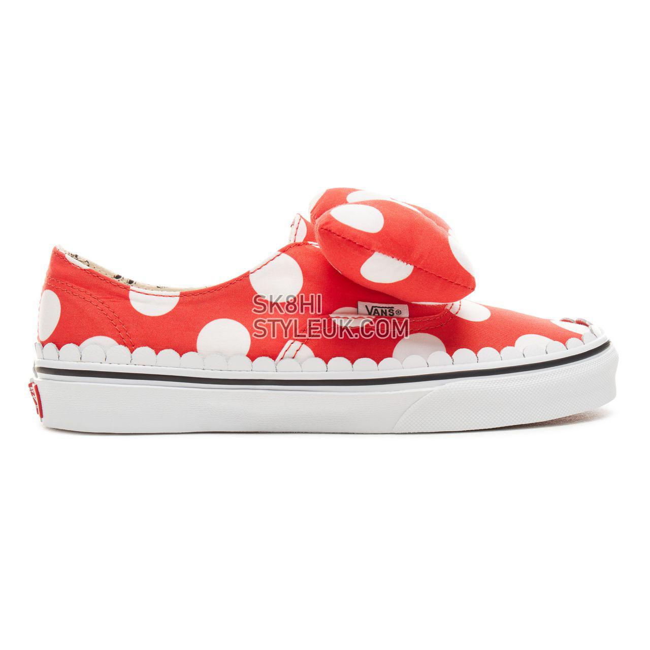 Vans Disney x Vans Authentic Gore Classic Womens - (Disney) MinnieS Bow/True White VN0A38ETUJ3 Shoes