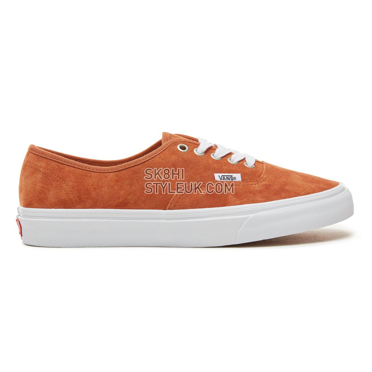 Vans Suede Authentic Classic Mens Womens - (Pig Suede) Leather Brown/True White VA38EMU5K Shoes