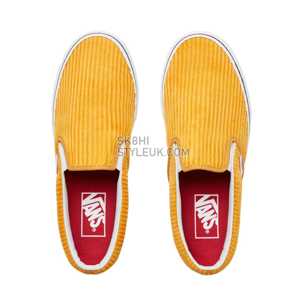 Vans Design Assembly Classic Slip-On Classic Womens - (Design Assembly) Sunflower/True White VA38F7U7D Shoes