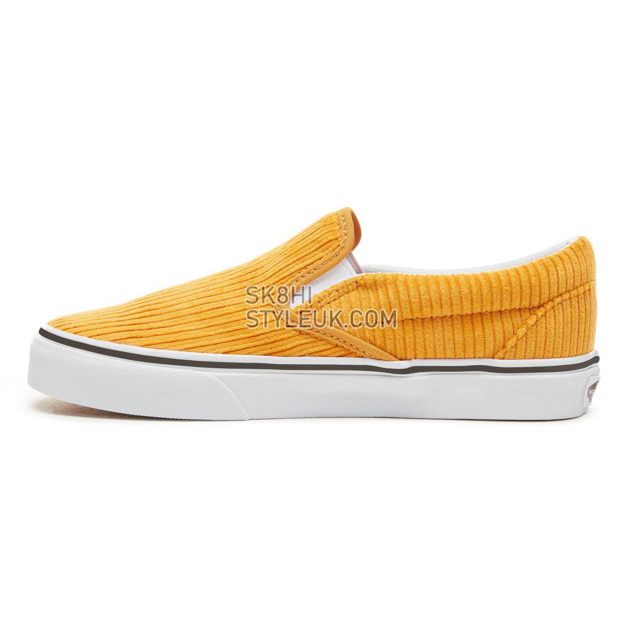 Vans Design Assembly Classic Slip-On Classic Womens - (Design Assembly) Sunflower/True White VA38F7U7D Shoes