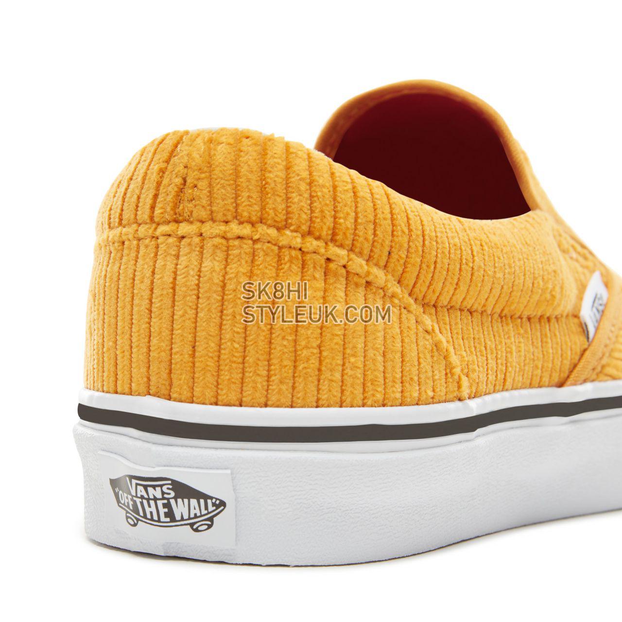 Vans Design Assembly Classic Slip-On Classic Womens - (Design Assembly) Sunflower/True White VA38F7U7D Shoes