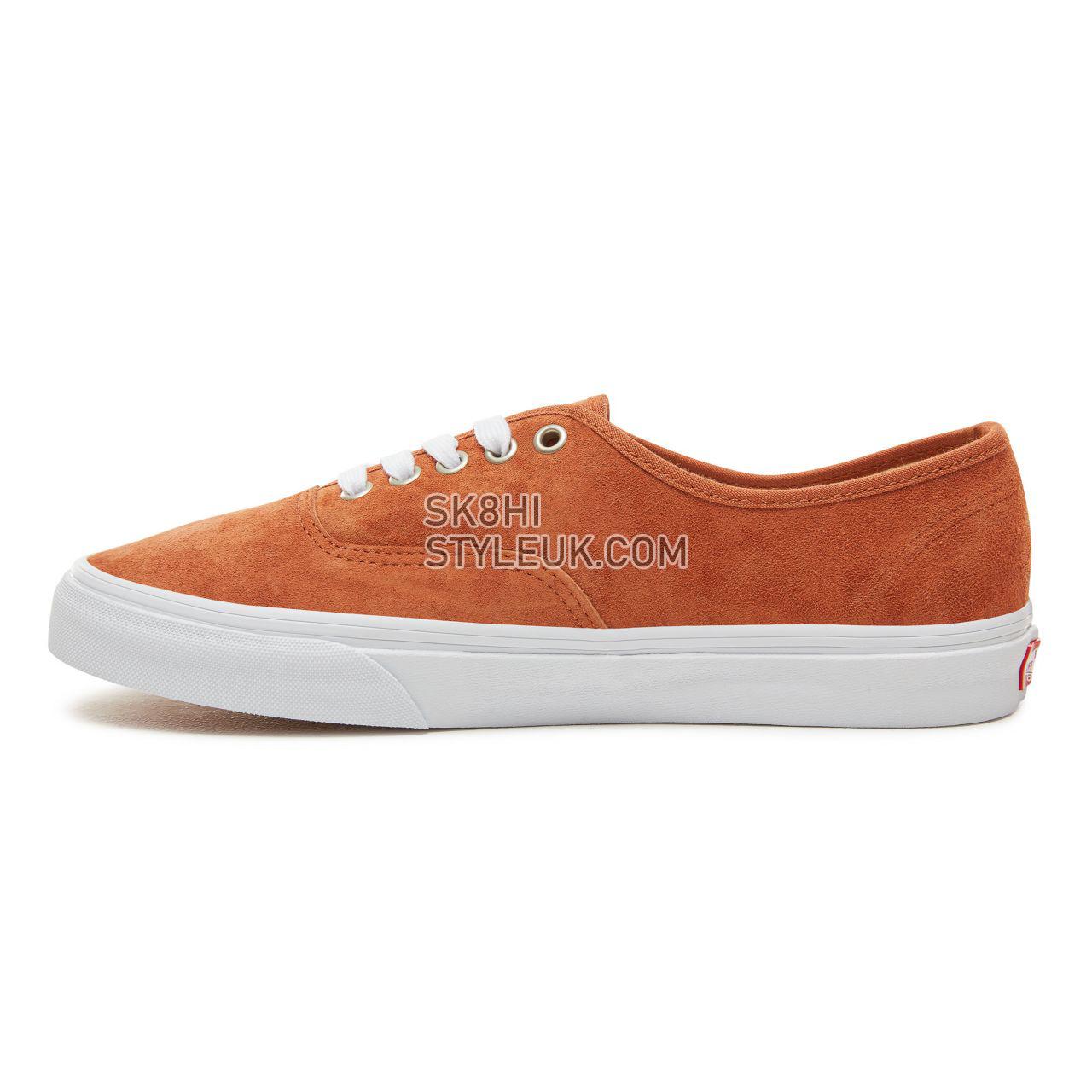 Vans Suede Authentic Classic Mens Womens - (Pig Suede) Leather Brown/True White VA38EMU5K Shoes