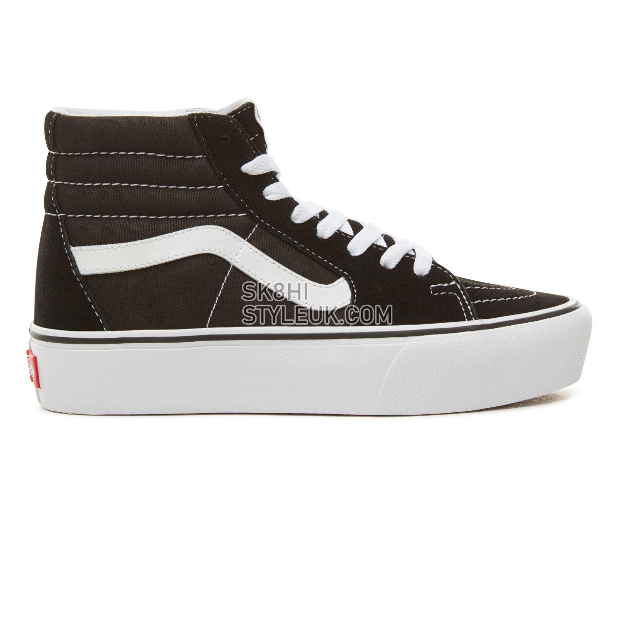 Vans Suede  Sk8-Hi Platform 2.0 Classic Womens - Black/True White VN0A3TKN6BT Shoes