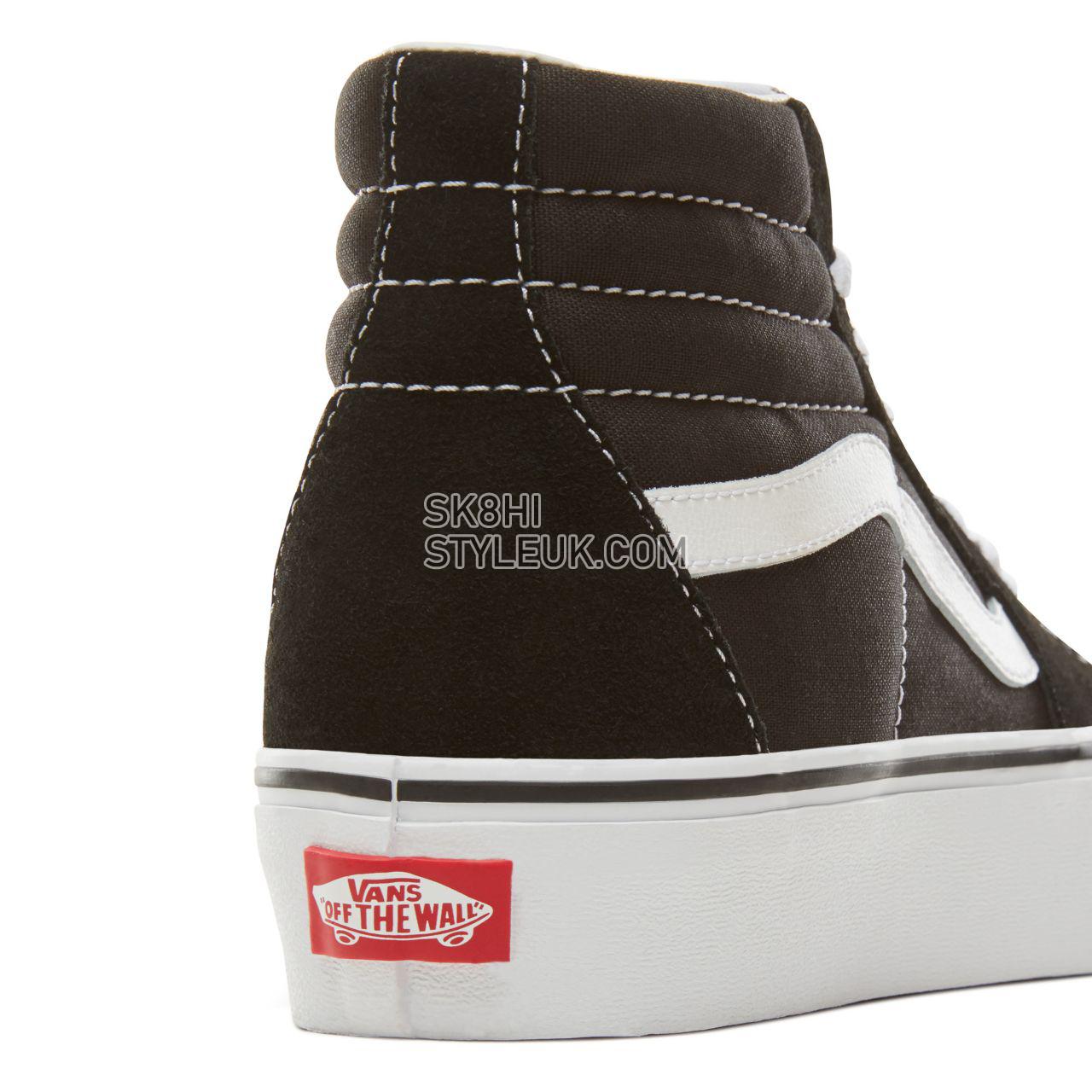 Vans Suede  Sk8-Hi Platform 2.0 Classic Womens - Black/True White VN0A3TKN6BT Shoes