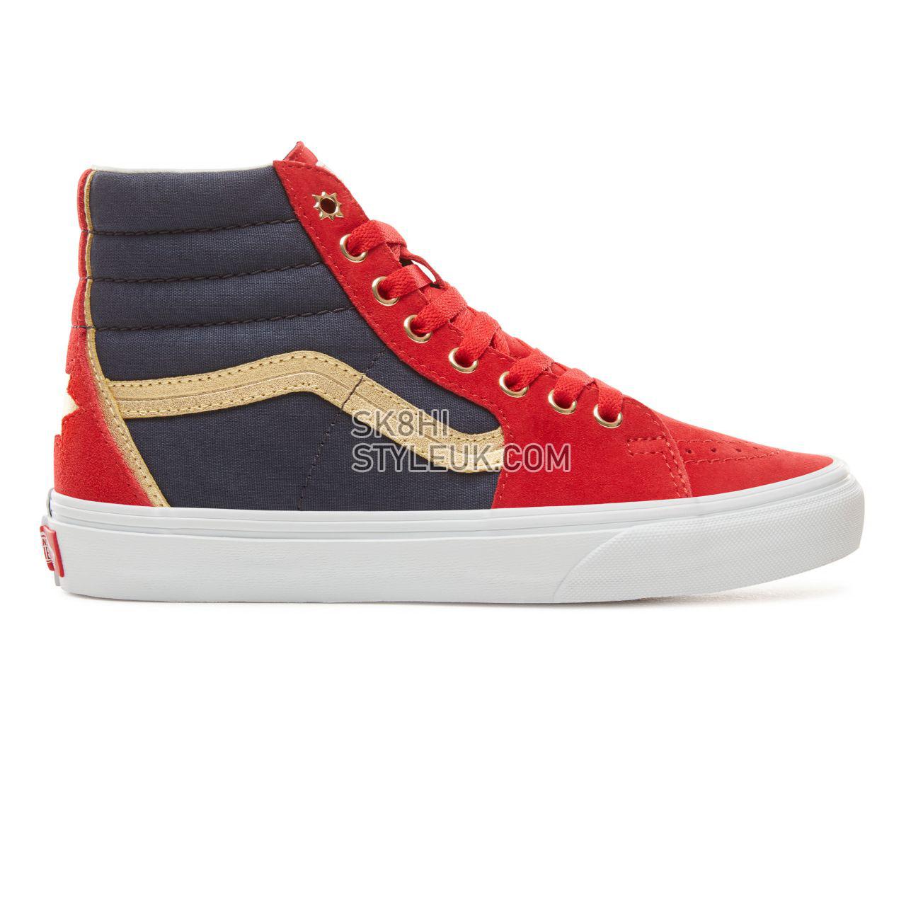 Vans X Marvel SK8-Hi Classic Womens - (Marvel) Captain Marvel/True White VA38GEUBI Shoes