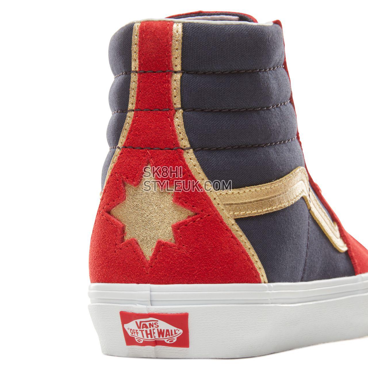 Vans X Marvel SK8-Hi Classic Womens - (Marvel) Captain Marvel/True White VA38GEUBI Shoes