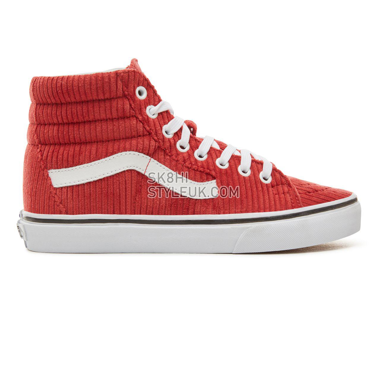 Vans Design Assembly Corduroy Sk8-Hi Classic Womens - (Design Assembly) Bossa Nova/True White VA38GEU56 Shoes