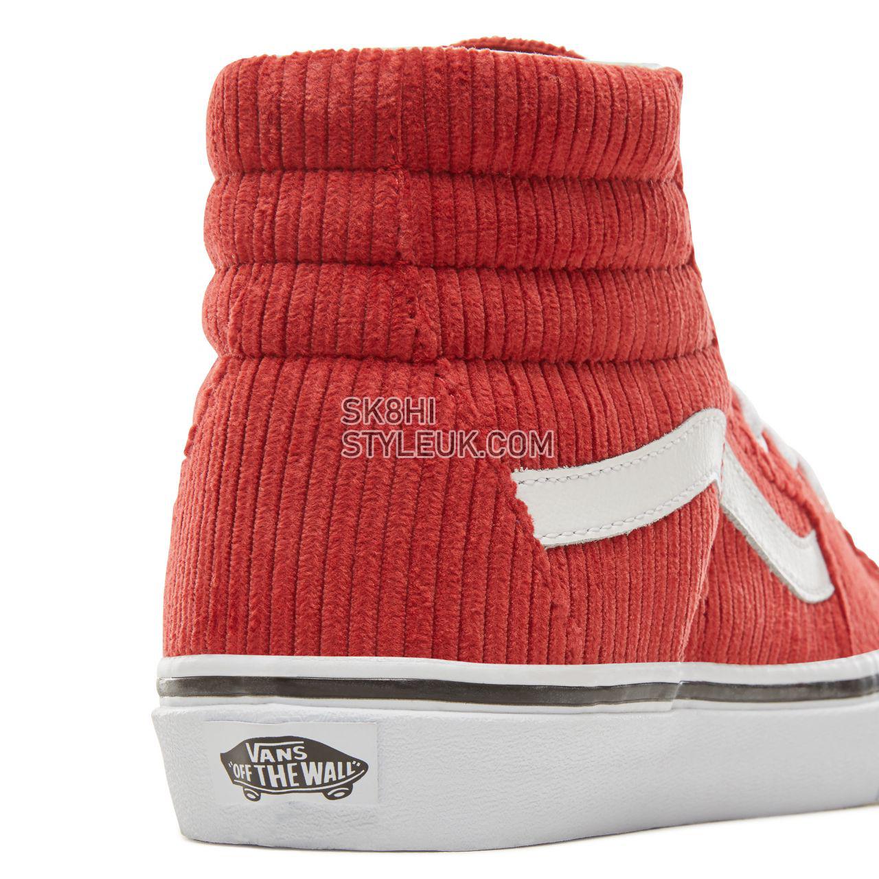 Vans Design Assembly Corduroy Sk8-Hi Classic Womens - (Design Assembly) Bossa Nova/True White VA38GEU56 Shoes