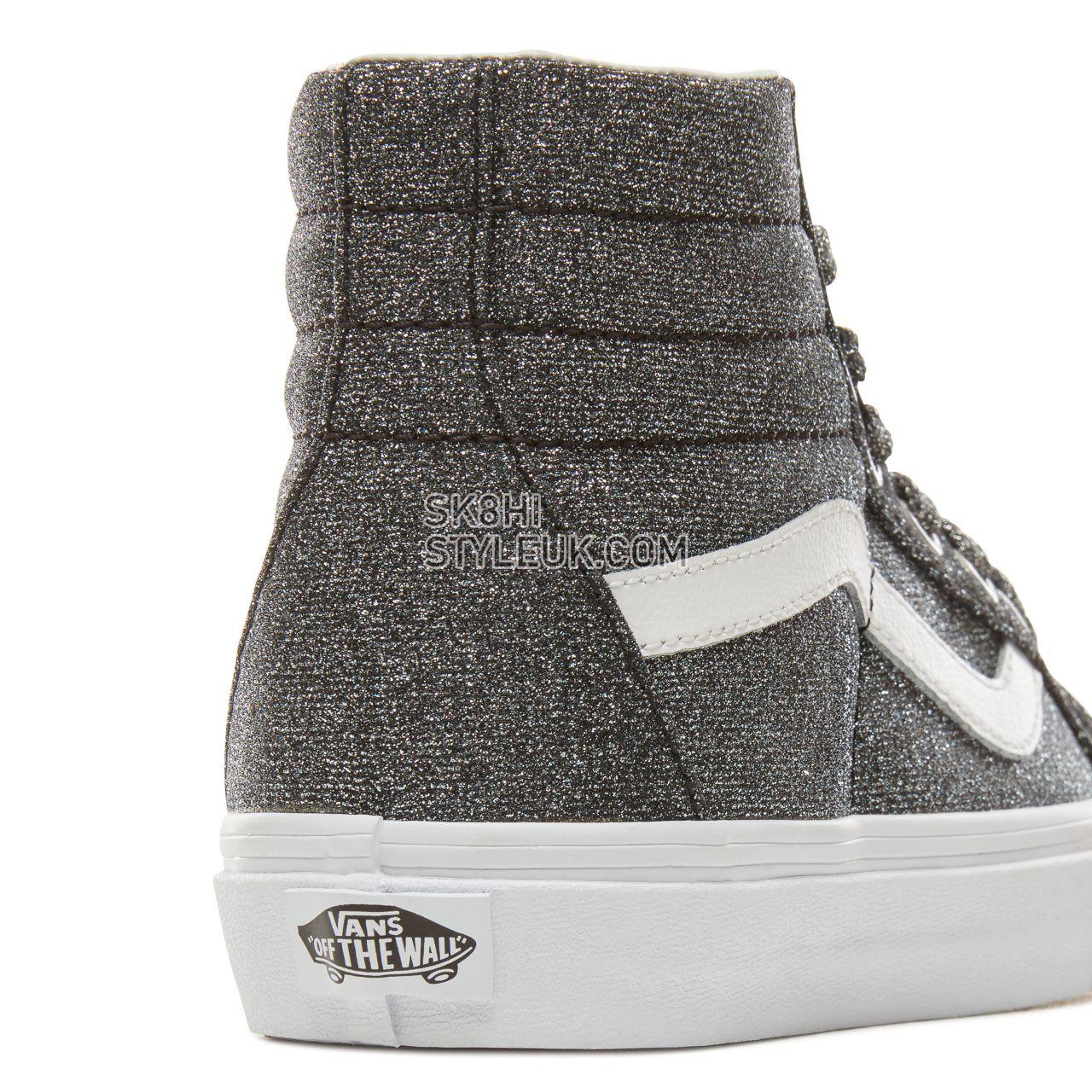 Vans Lurex Glitter Sk8-Hi Reissue Classic Womens - (Lurex Glitter) Black/True White VA2XSBU3T Shoes