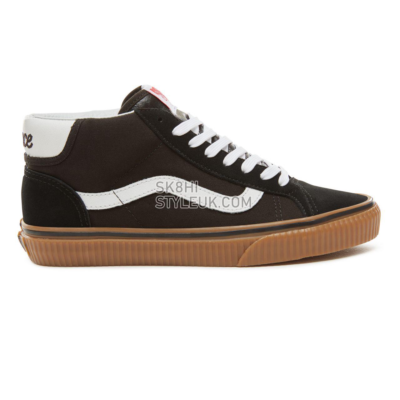 Vans Suede Power Pack Mid Skool 37 Classic Womens - (Power Pack) Black/Gum VA3TKFU9F Shoes