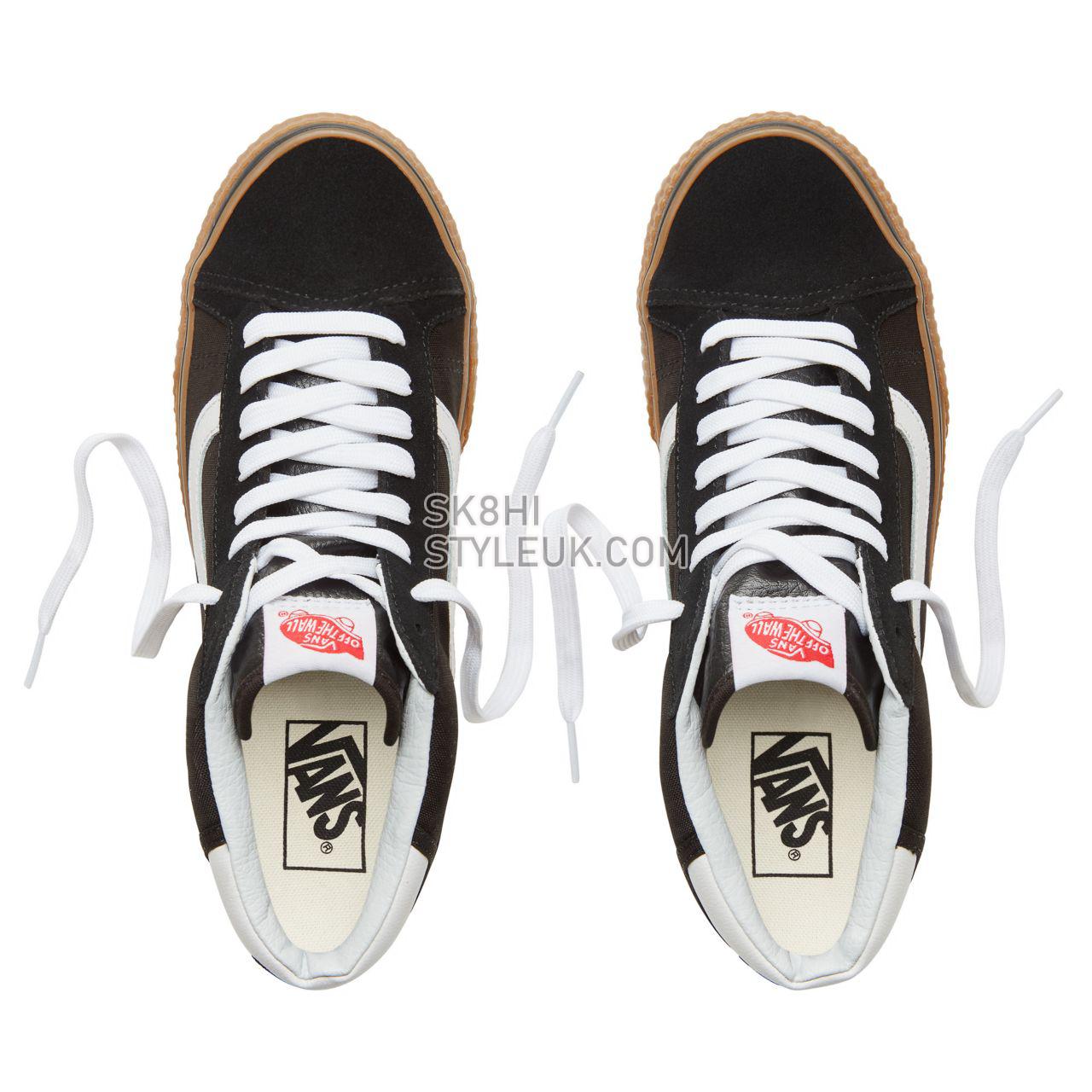 Vans Suede Power Pack Mid Skool 37 Classic Womens - (Power Pack) Black/Gum VA3TKFU9F Shoes