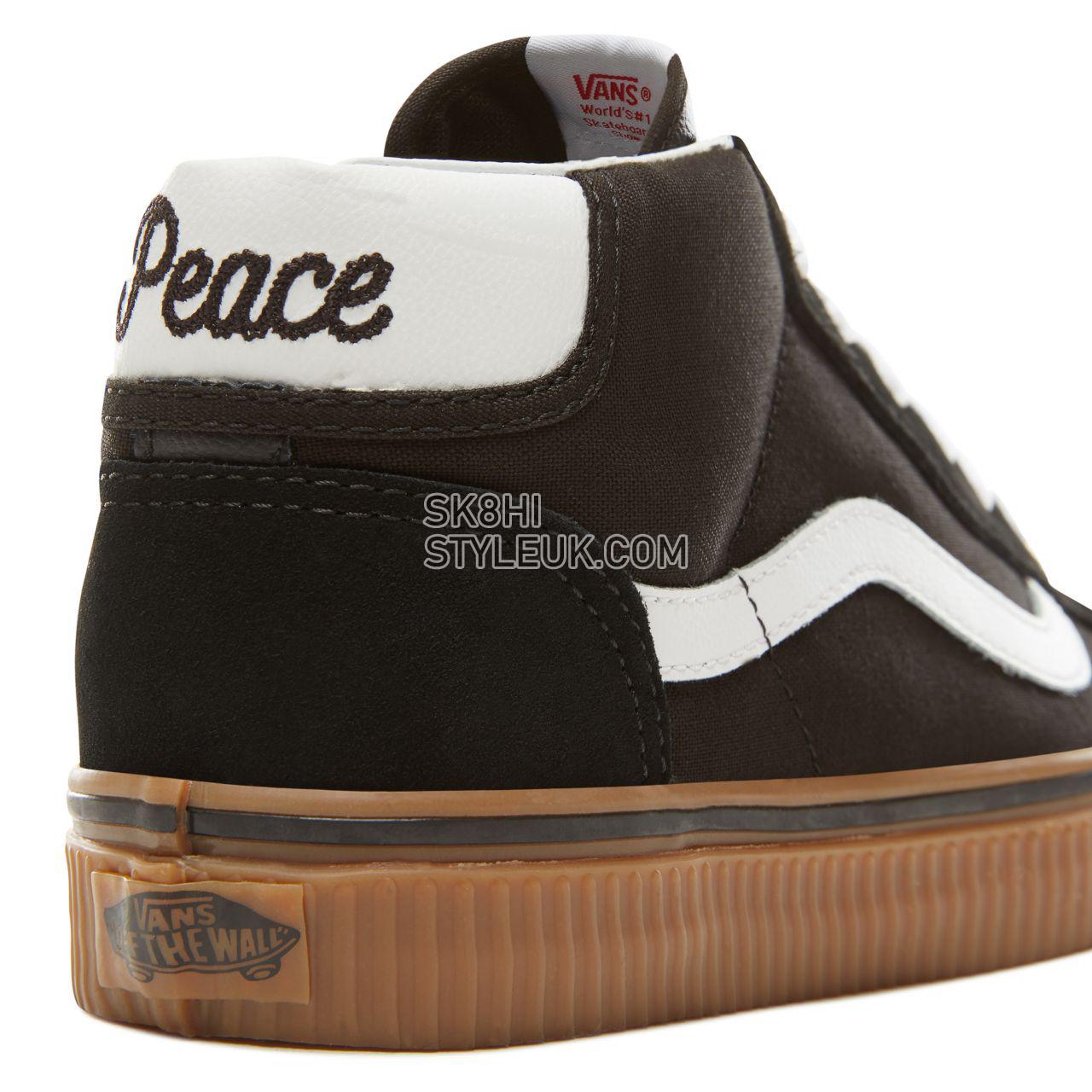 Vans Suede Power Pack Mid Skool 37 Classic Womens - (Power Pack) Black/Gum VA3TKFU9F Shoes