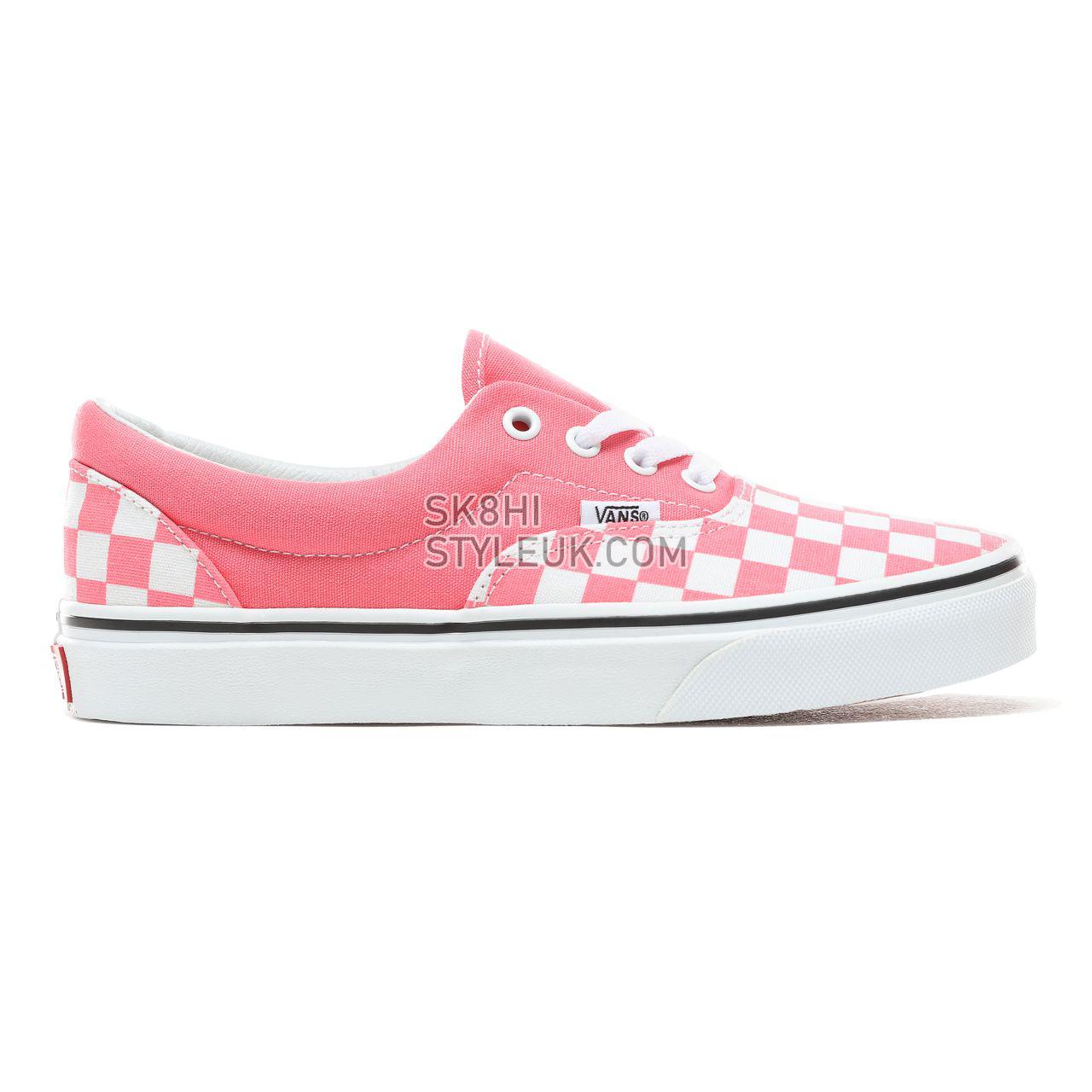 Vans Checkerboard Era Classic Womens - (Checkerboard) Strawberry Pink/True White VN0A38FRVOX Shoes