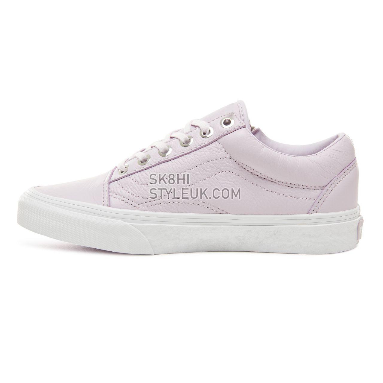 Vans Metal Hardware Old Skool Zip Classic Womens - (Metal Hardware) Lavender Fog/True White VA3493UB9 Shoes