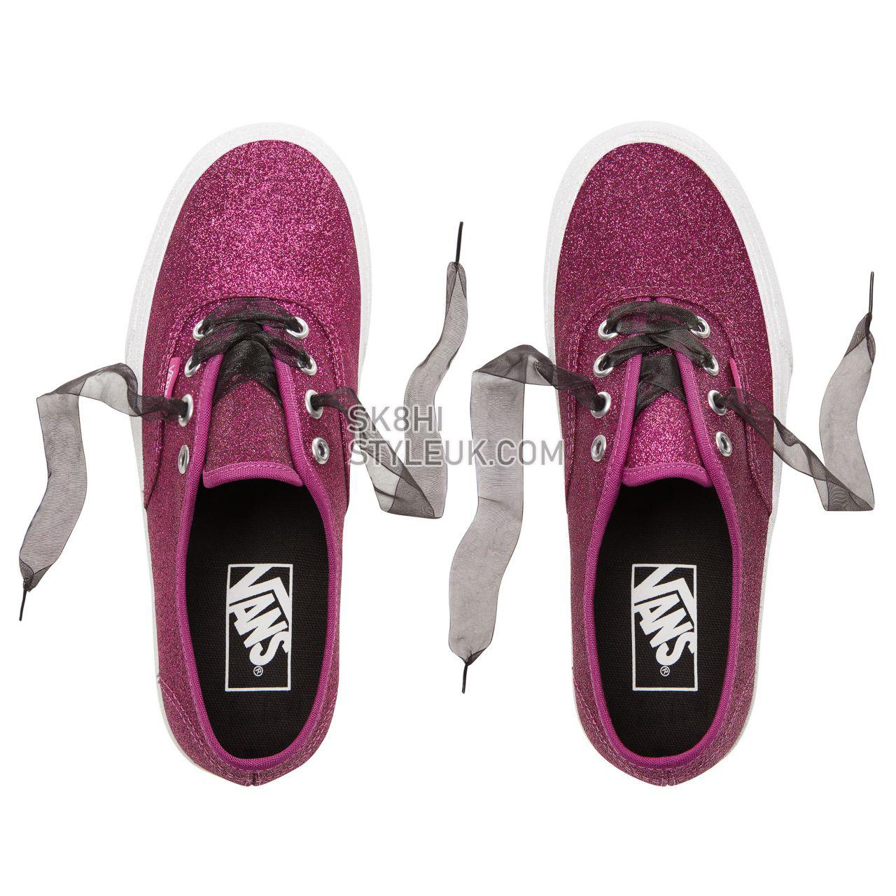 Vans Glitter Authentic Platform 2.0 Classic Womens - (Glitter) Wild Aster/True White VN0A3AV8UJQ Shoes