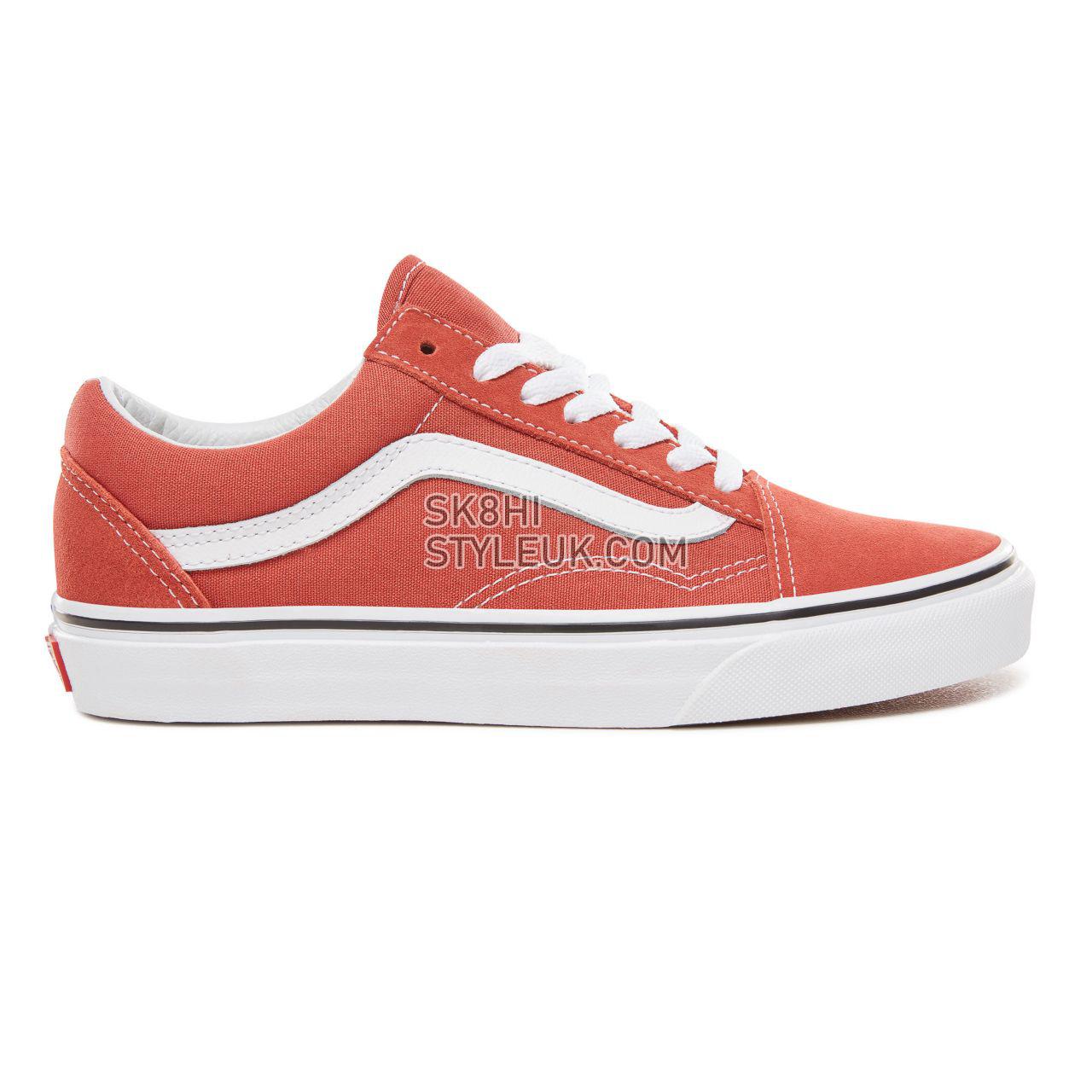 Vans Old Skool Classic Womens - Hot Sauce/True White VN0A38G1UKZ Shoes