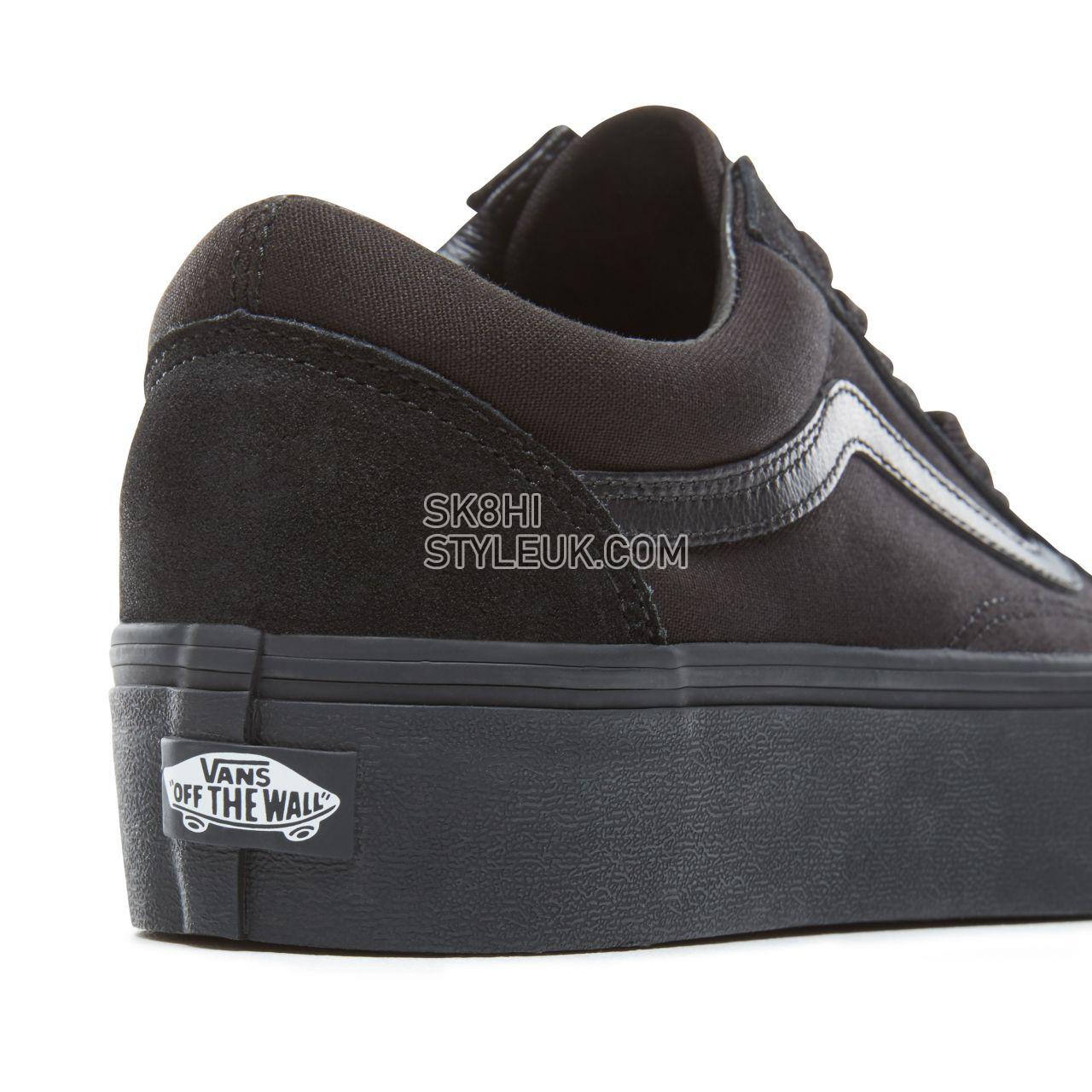 Vans Platform Old Skool Classic Womens - Black VN0A3B3UBKA Shoes