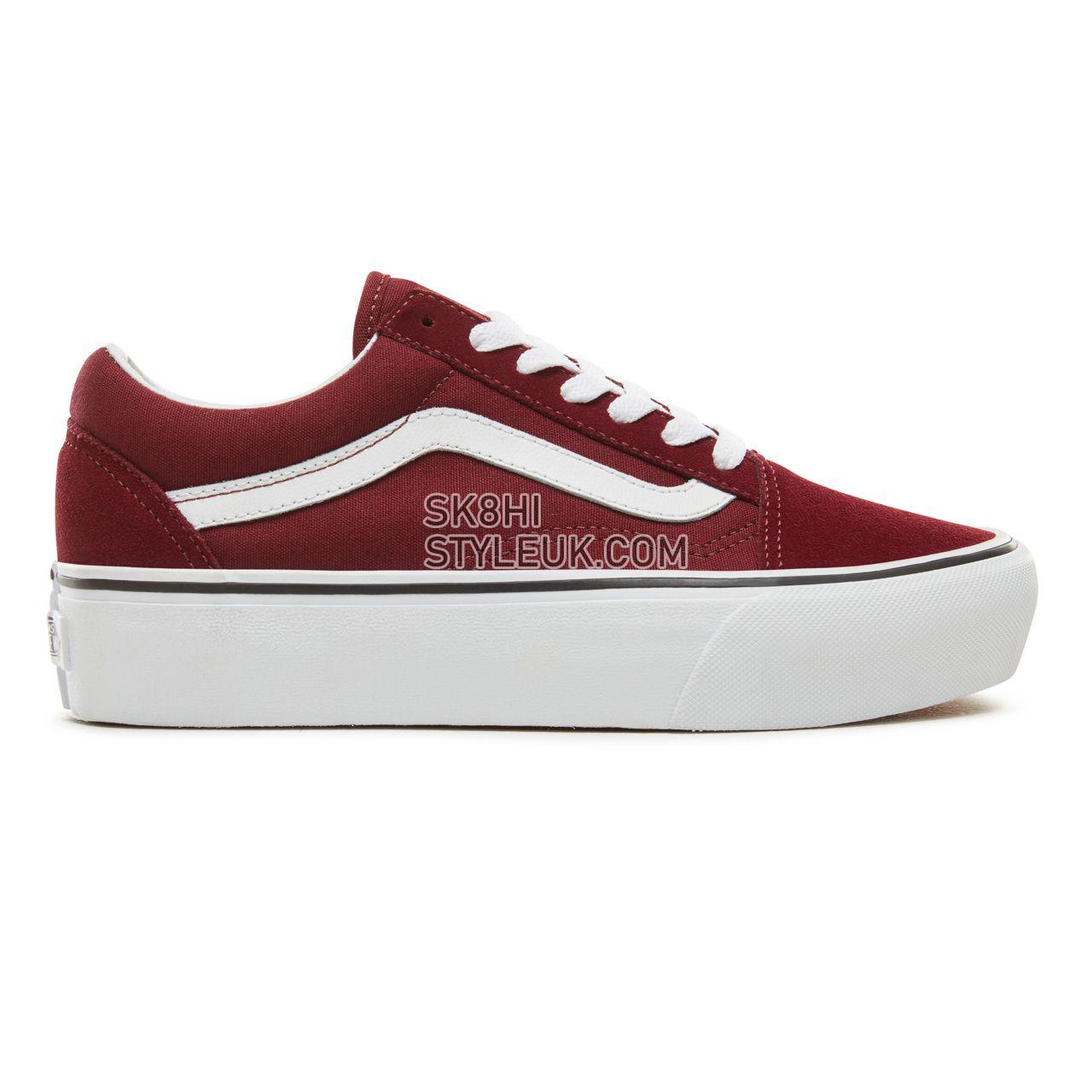 Vans Platform Old Skool Classic Womens - Port Royale/True White VA3B3U5U7 Shoes