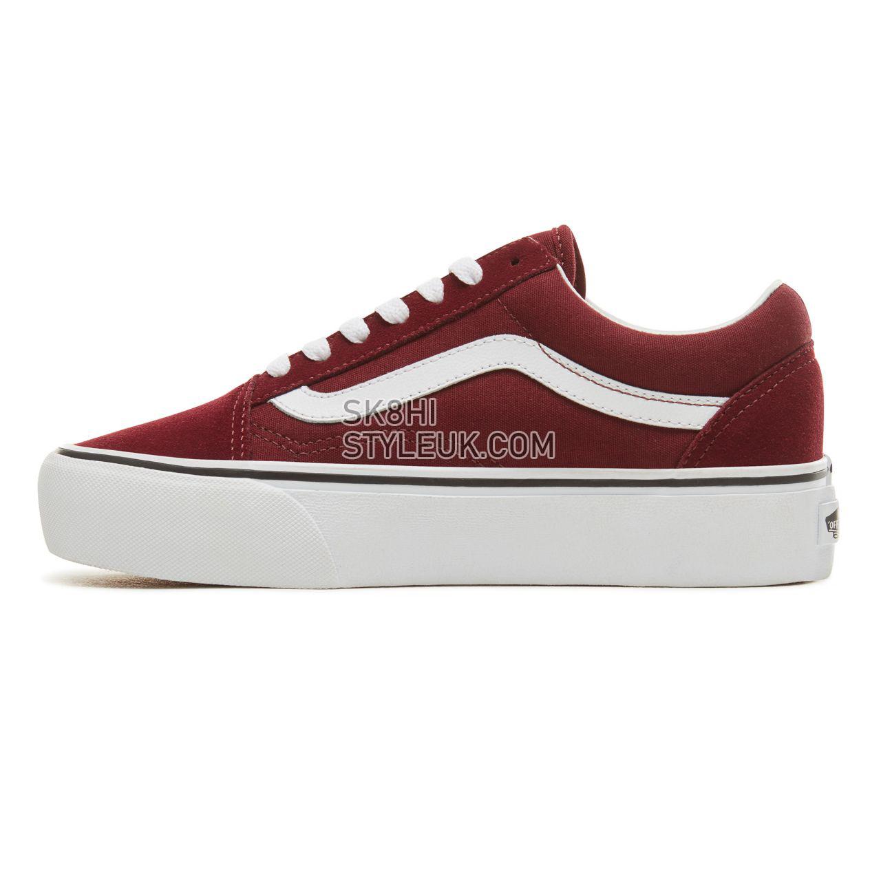 Vans Platform Old Skool Classic Womens - Port Royale/True White VA3B3U5U7 Shoes