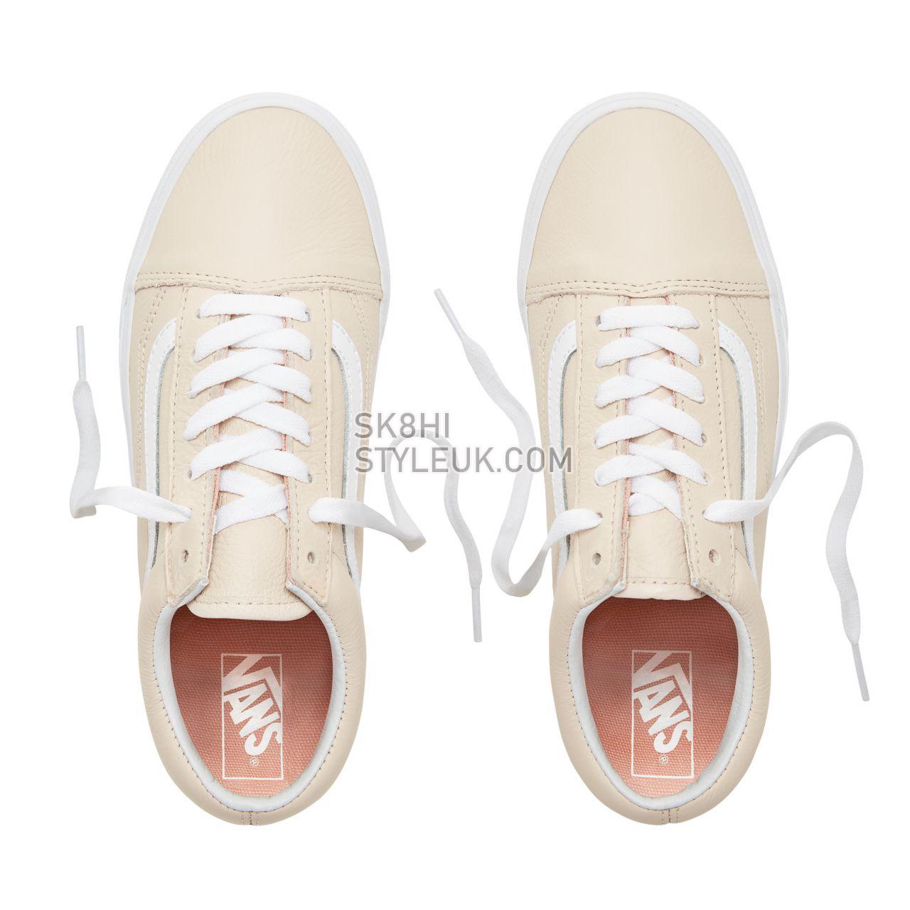 Vans Leather Old Skool Classic Womens - (Leather) Sand Dollar VA38G1UA8 Shoes