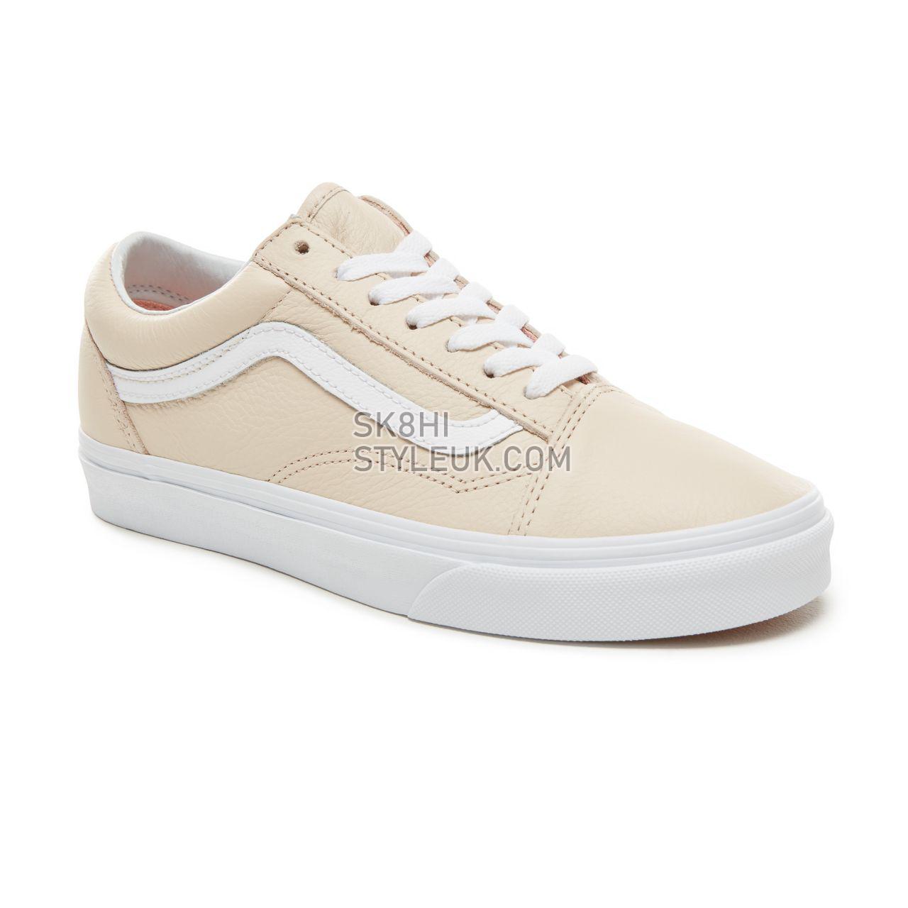 Vans Leather Old Skool Classic Womens - (Leather) Sand Dollar VA38G1UA8 Shoes