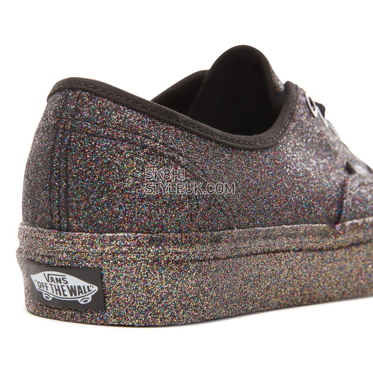 Vans Rainbow Glitter Authentic Classic Womens - (Rainbow Glitter) Black/Black VN0A38EMUKN Shoes