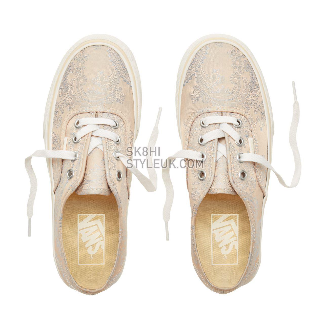 Vans Satin Paisley Authentic Platform 2.0 Classic Womens - (Satin Paisley) Nude/Snow White VA3AV8U6M Shoes