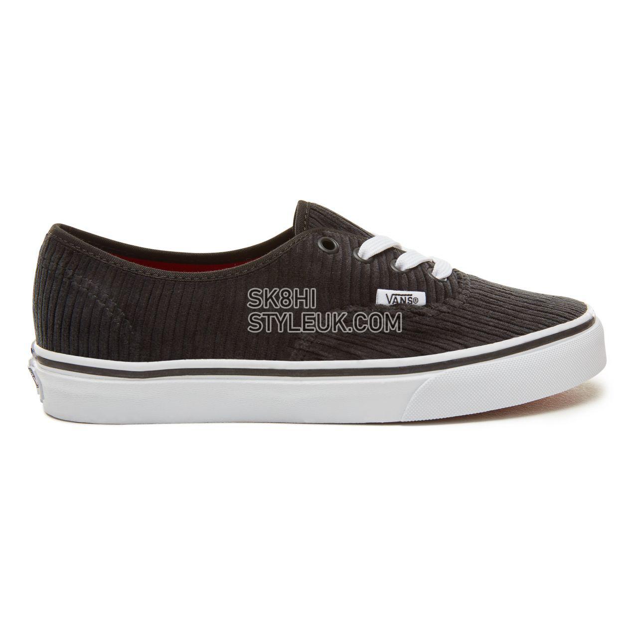 Vans Design Assembly Corduroy Authentic Classic Womens - (Design Assembly) Black/True White VA38EMU55 Shoes