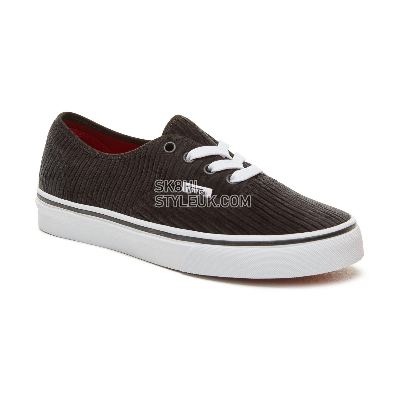 Vans Design Assembly Corduroy Authentic Classic Womens - (Design Assembly) Black/True White VA38EMU55 Shoes