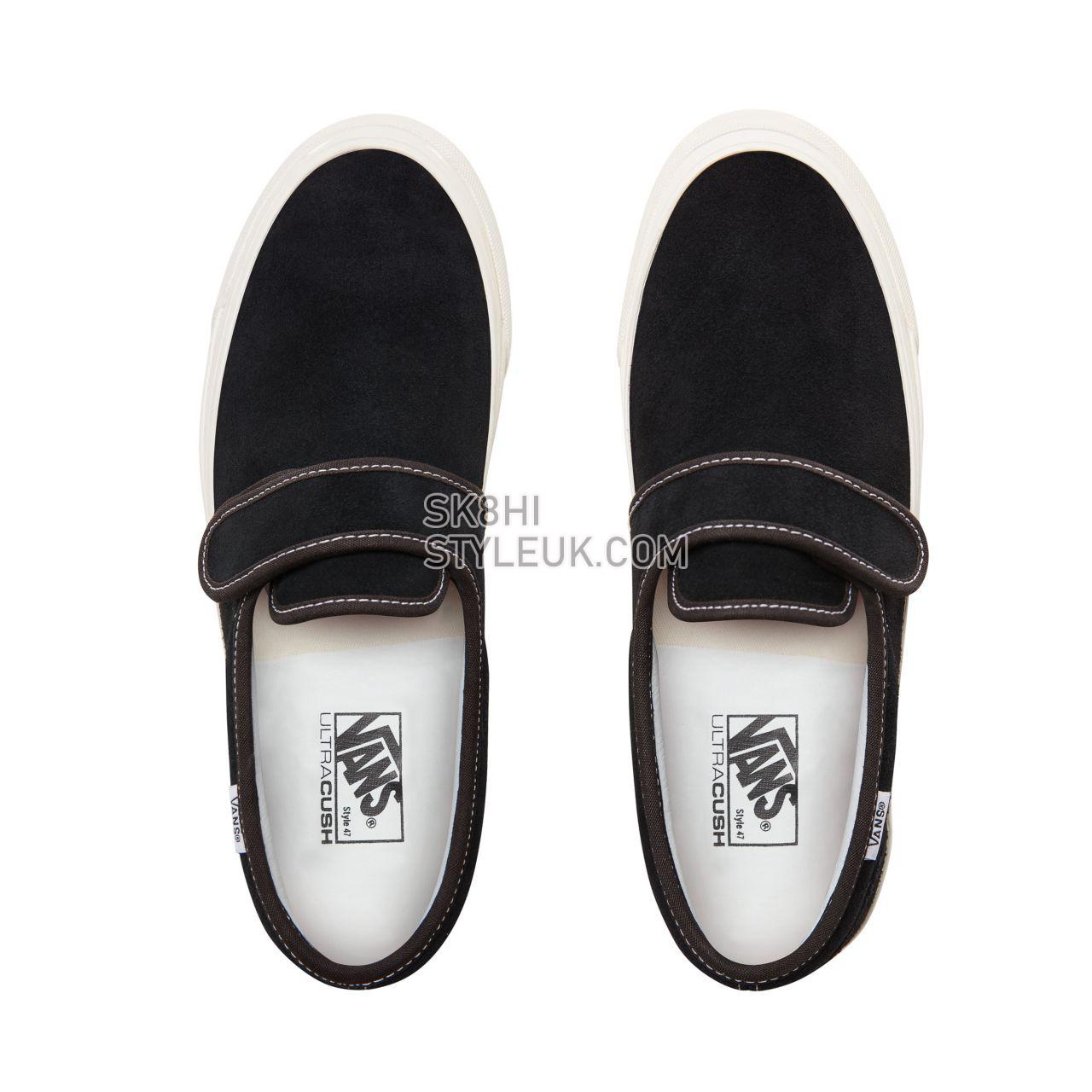 Vans Anaheim Factory Slip-On 47 V Dx Classic Mens Womens - (Anaheim Factory) Og Black/Suede VN0A3MVAUL1 Shoes