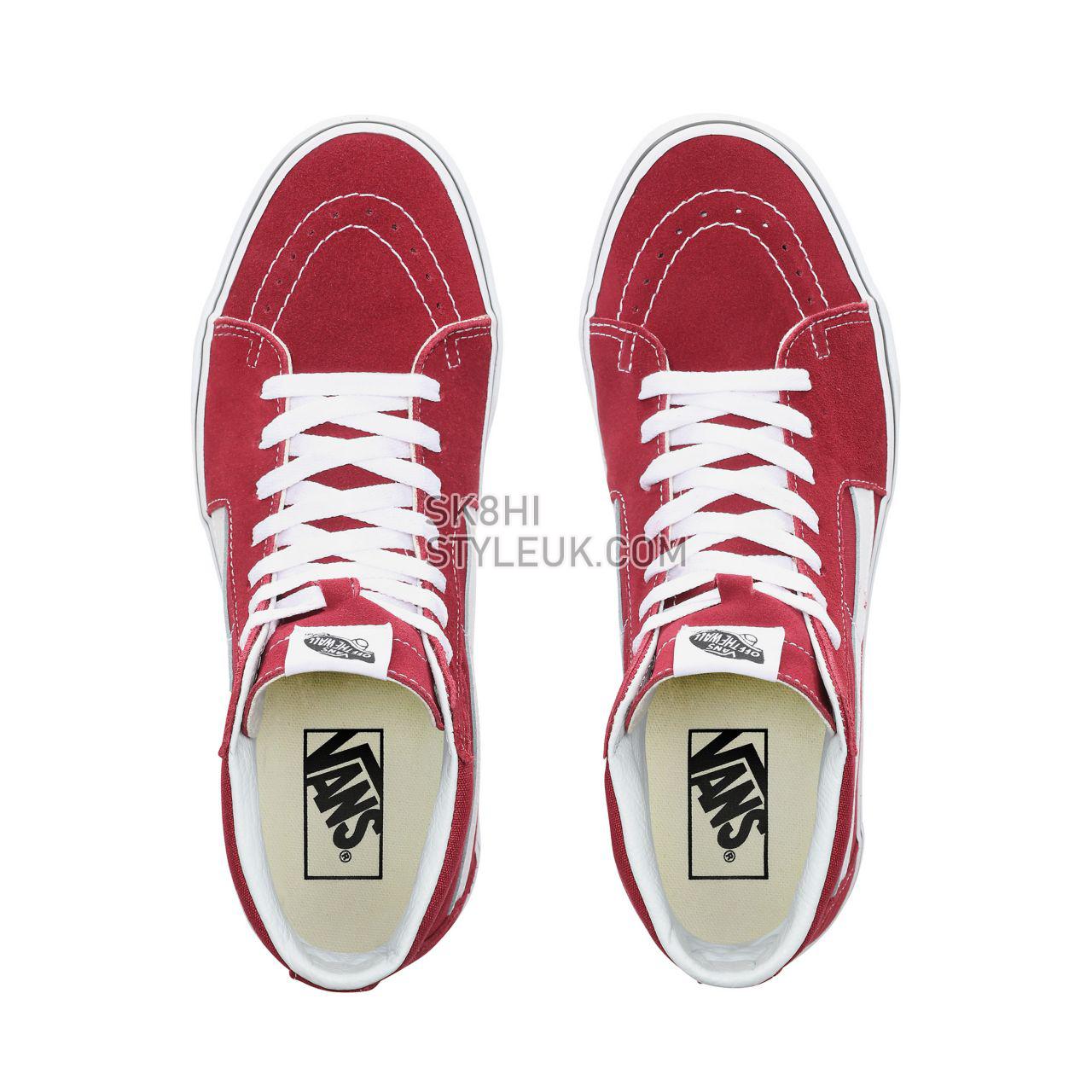 Vans Sk8-Hi Classic Mens Womens - Rumba Red/True White VN0A38GEVG4 Shoes