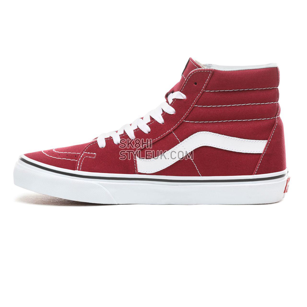 Vans Sk8-Hi Classic Mens Womens - Rumba Red/True White VN0A38GEVG4 Shoes