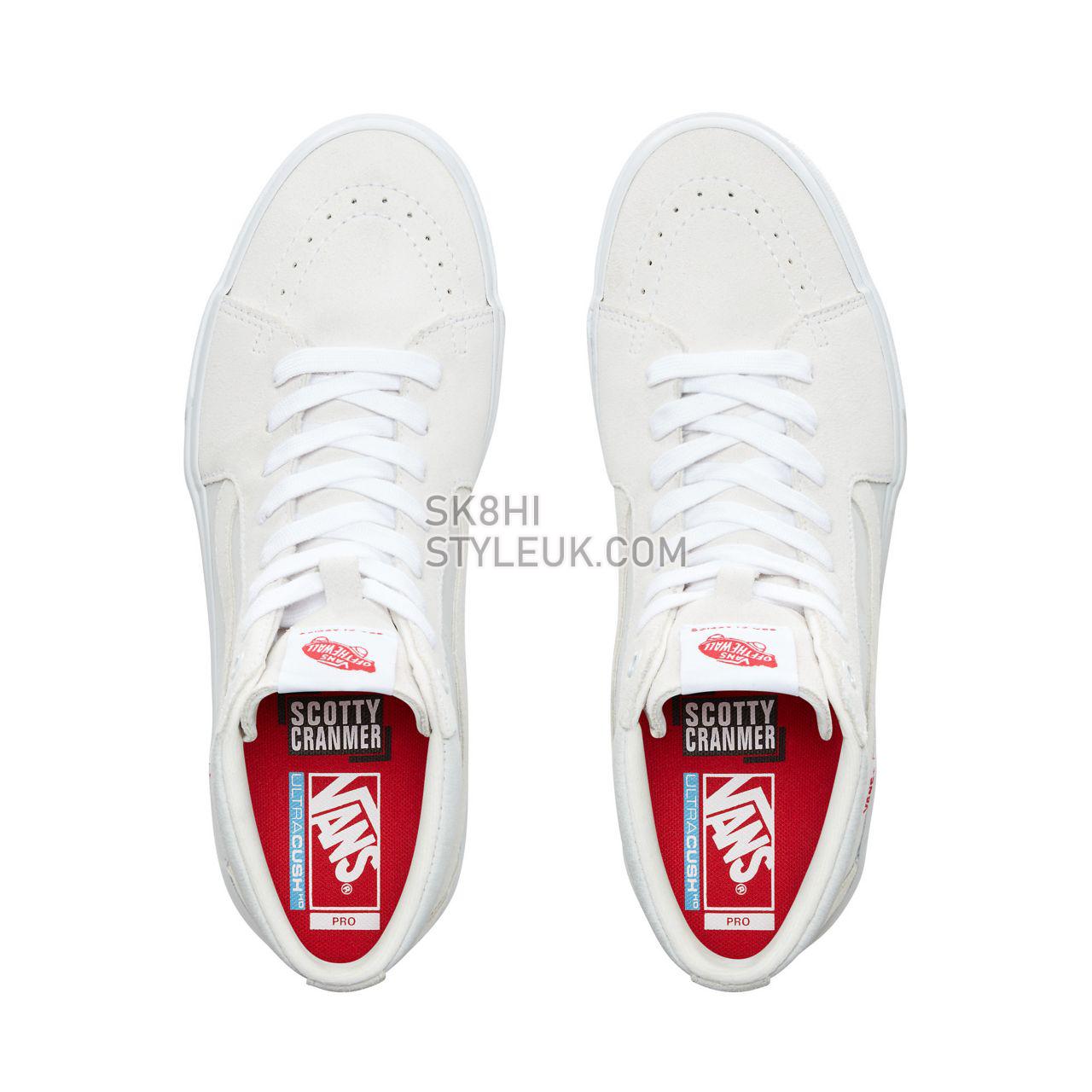 Vans Sk8-Hi Pro Bmx Classic Mens Womens - (Scotty Cranmer) White VN0A45JVVGC Shoes