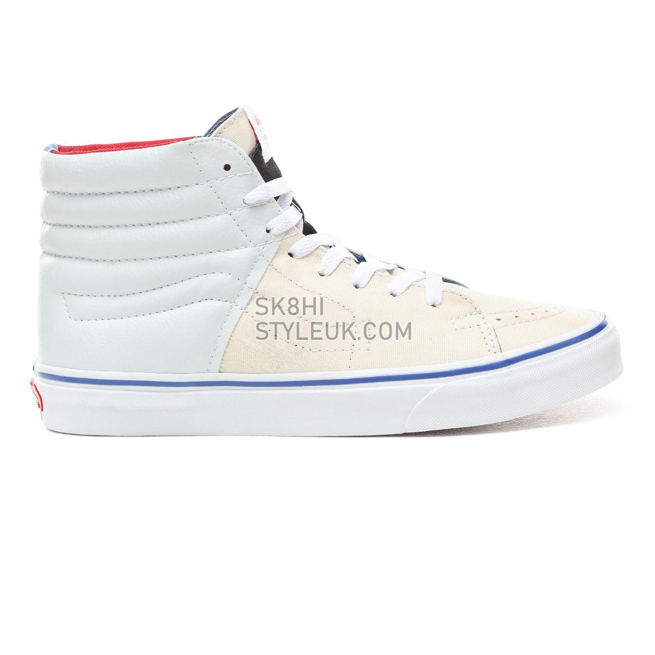 Vans Outside In Sk8-Hi Classic Mens Womens - (Outside In) Natural/Stv Navy/Red VN0A38GEVME Shoes