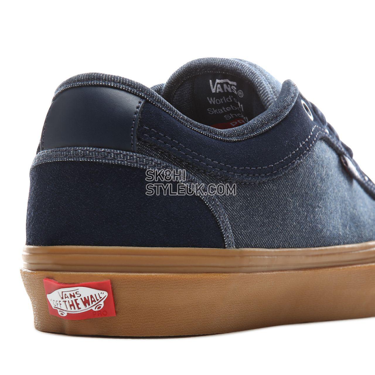 Vans Denim Chukka Low Classic Mens Womens - (Denim) Dress Blues/Classic Gum VN0A38CGVF1 Shoes