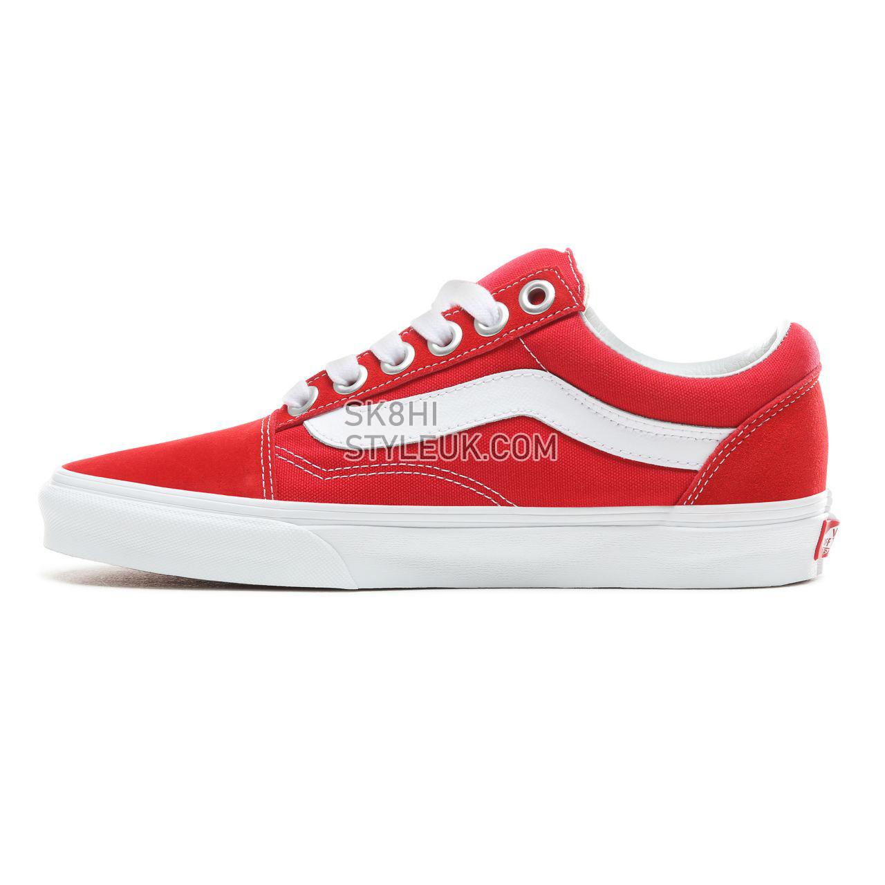 Vans Old Skool OS Classic Mens Womens - Racing Red/True White VN0A3WLYJV6 Shoes