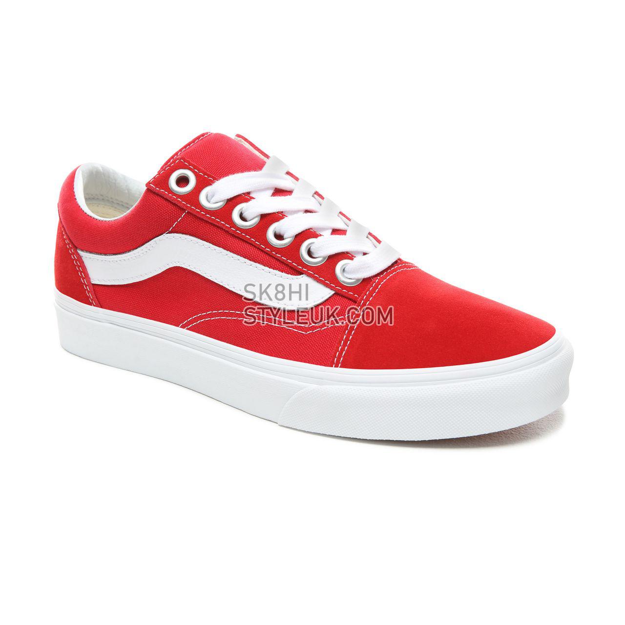 Vans Old Skool OS Classic Mens Womens - Racing Red/True White VN0A3WLYJV6 Shoes