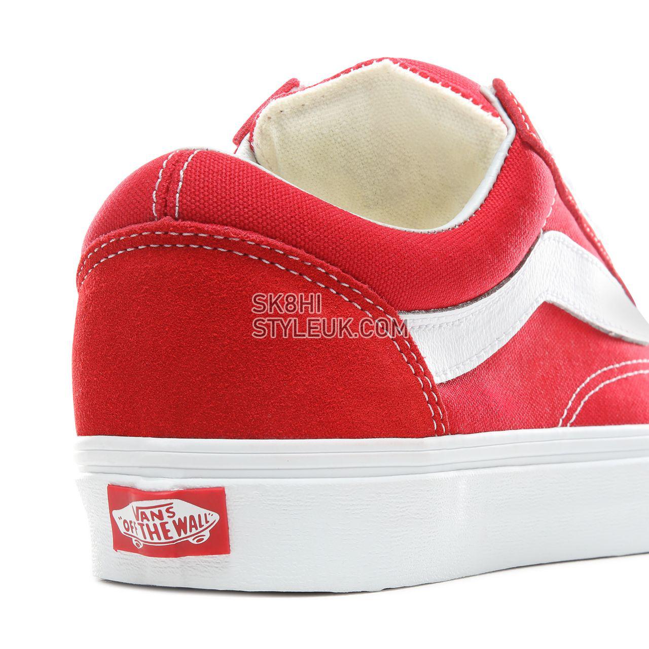 Vans Old Skool OS Classic Mens Womens - Racing Red/True White VN0A3WLYJV6 Shoes